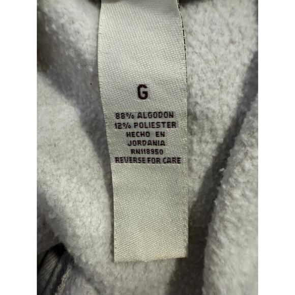 Polo Jeans Ralph Lauren 1967 Zip Hoodie Sweatshirt Beige L Y2K Graphic Retro - Picture 7 of 9